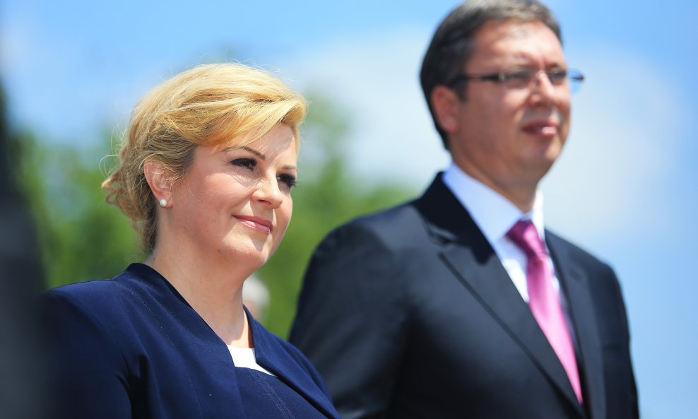 Kolinda Grabar Kitarović i Aleksandar Vučić