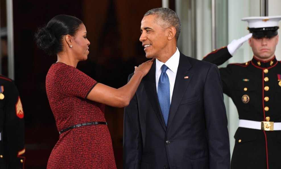 Bračni par Obama na inauguraciji predsjednika Donalda Trumpa