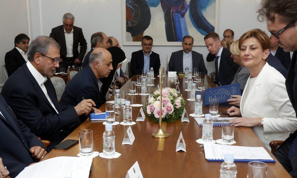 Susret ministrice Martine Dalić i iranskog ministra rada Alija Rebieia