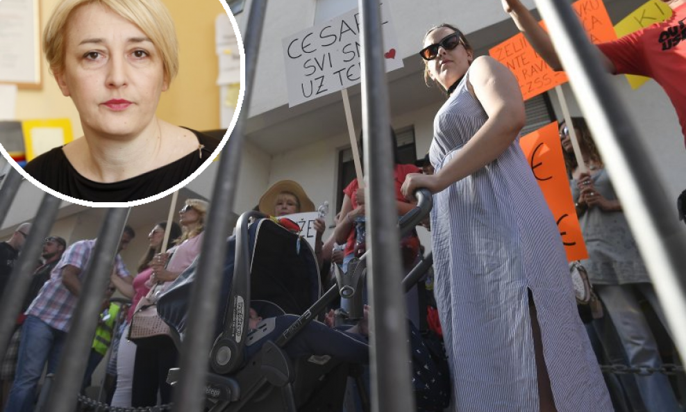 Ivana Milas Klarić / Prosvjed u Splitu