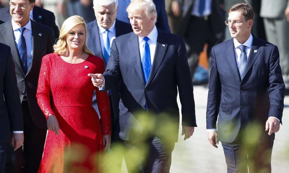Kolinda Grabar-Kitarović i Donald Trump u svibnju u Bruxellesu