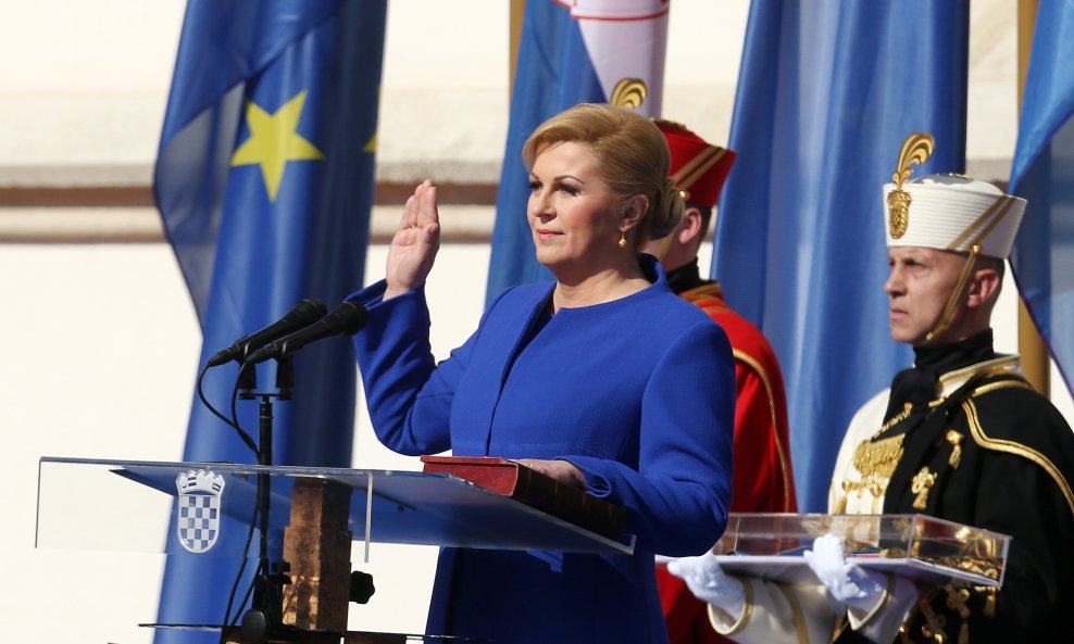 Kolinda Grabar Kitarović na inauguraciji