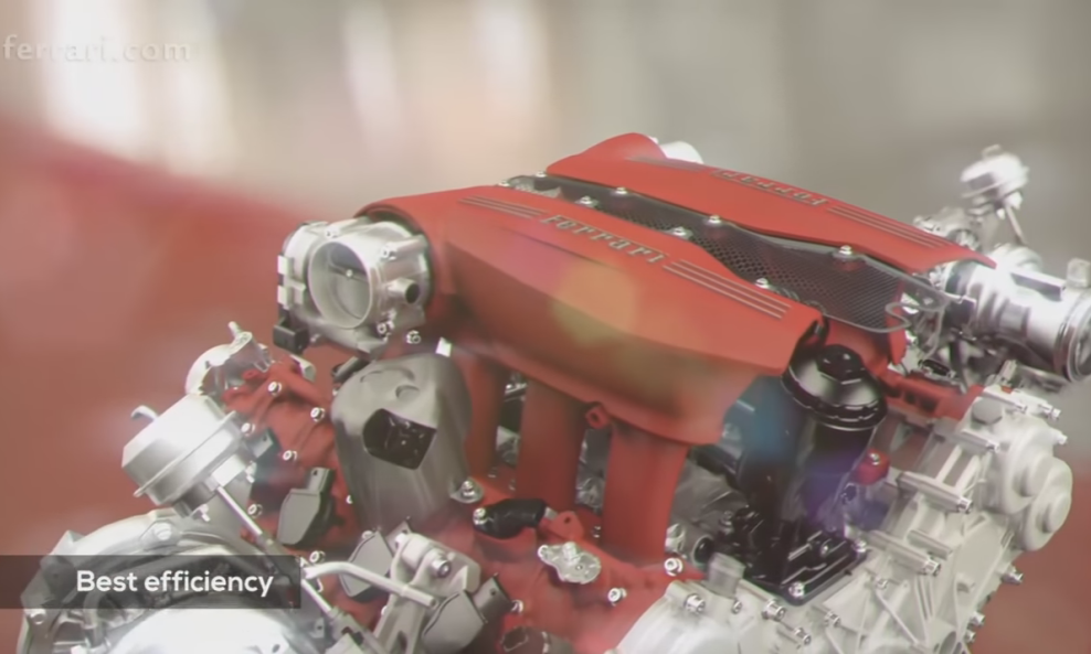 Ferrari 488 GTB motor