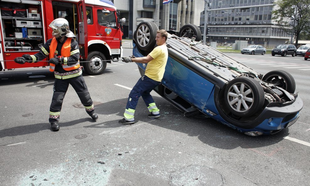 Prometna nesreća u Vukovarskoj ulici