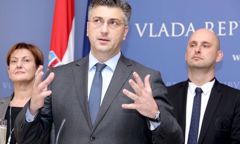 Andrej Plenković i Tomislav Tolušić