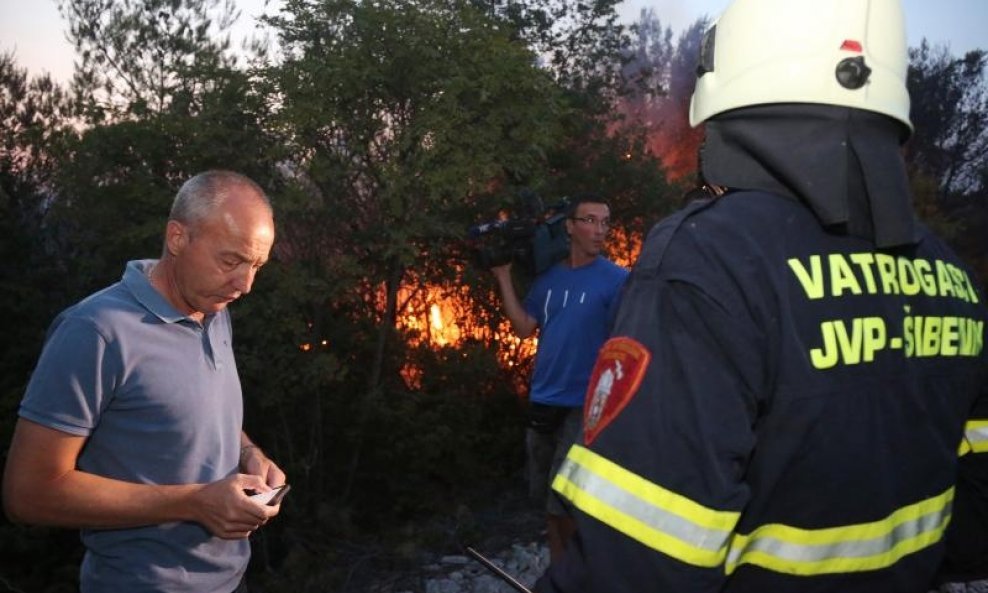 Damir Krstičević na požarištu