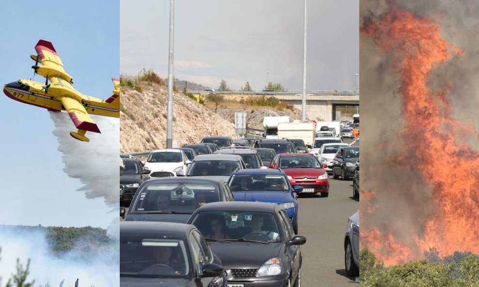 Zbog požara koji haraju Dalmacijom zatvorena je autocesta A1
