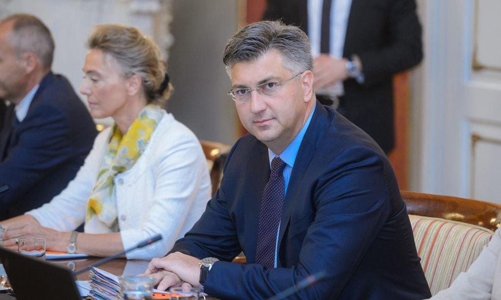 Ministrica vanjskih poslova Marija Pejčinović Burić i premijer Andrej Plenković
