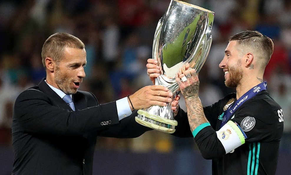 Aleksander Čeferin (lijevo) i Sergio Ramos