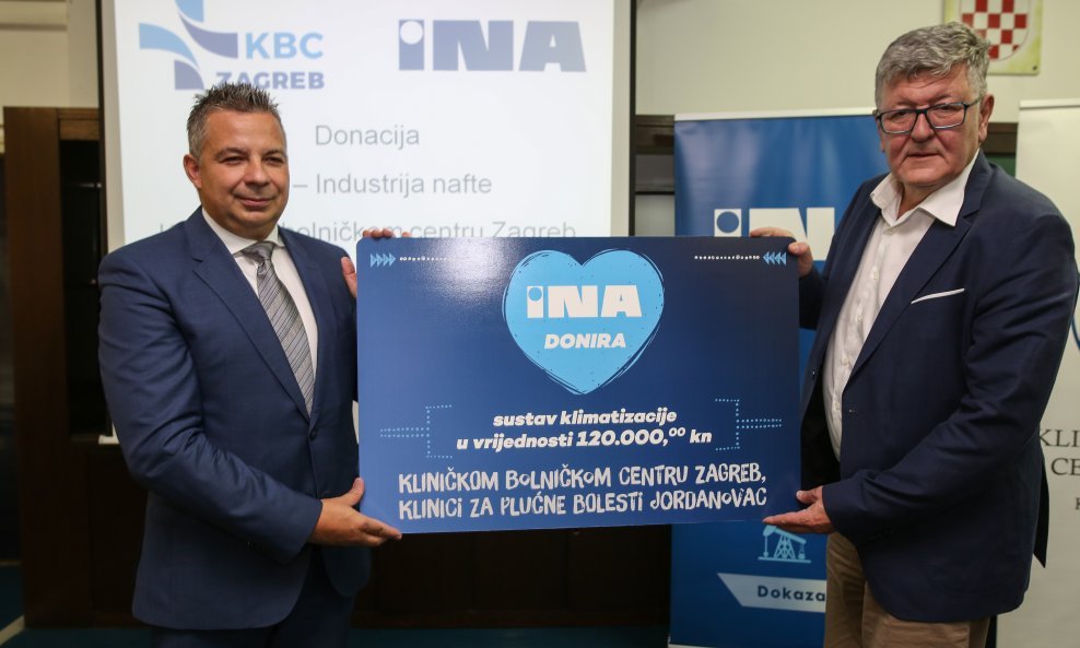 INA donirala KBC Zagreb