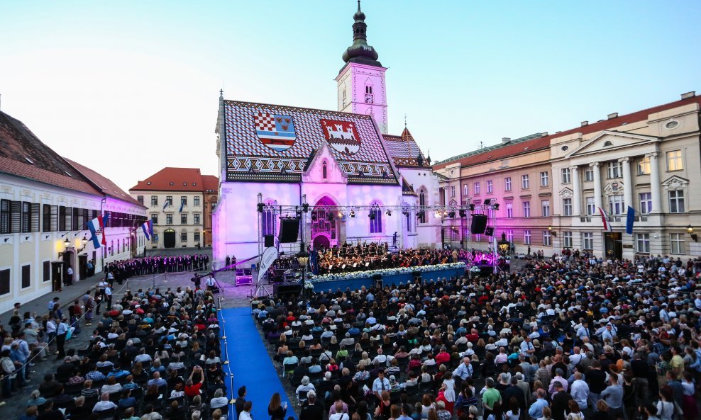 Koncert Zagrebačke filharmonije za Dan Grada Zagreba na Trgu svetog Marka