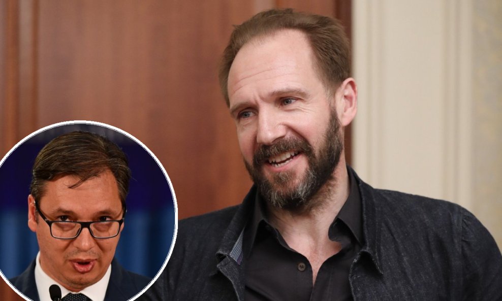 Ralph Fiennes i Aleksandar Vučić