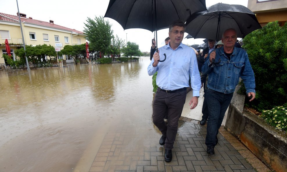Premijer u poplavljenom Zadru