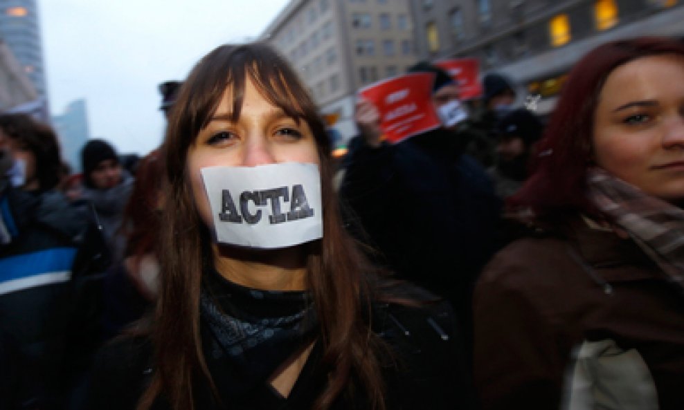 ACTA prosvjed Varšava Poljska