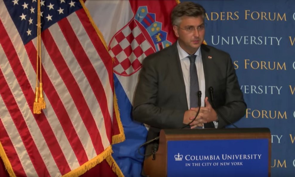 Hrvatski premijer Andrej Plenković održao je predavanje na Sveučilištu Columbia