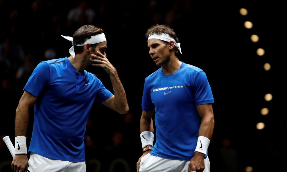Roger Federer i Rafael Nadal su zaigrali parvoe