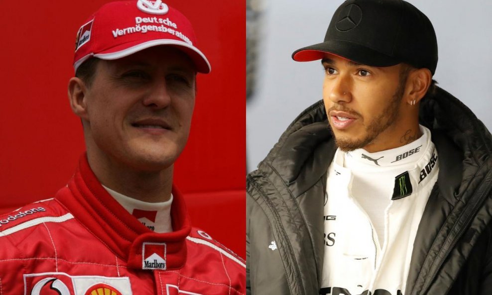 Schumacher i Hamilton