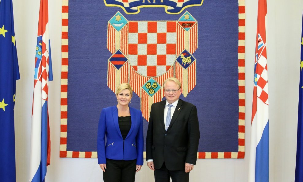 Predsjednica Grabar-Kitarović sastala se s ministrom obrane Kraljevine Švedske