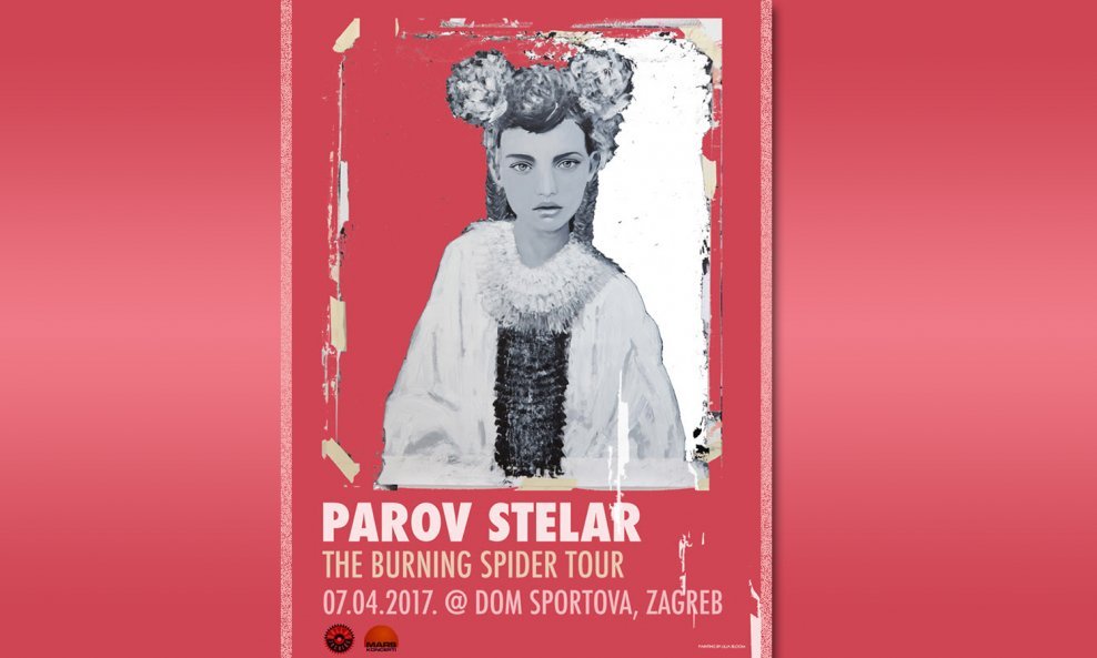 Službeni plakat koncerta benda parov Stelar