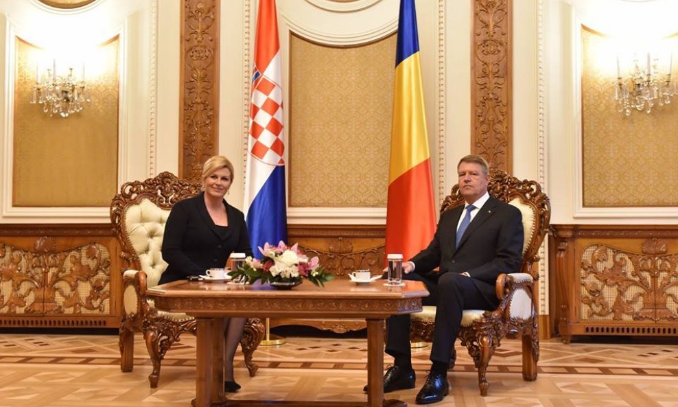 Kolinda Grabar Kitarović i Klaus Iohannis