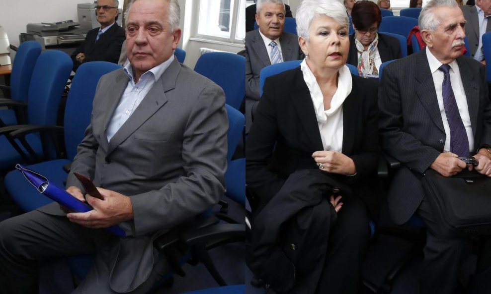 Ivo Sanader i Jadranka Kosor na sudu