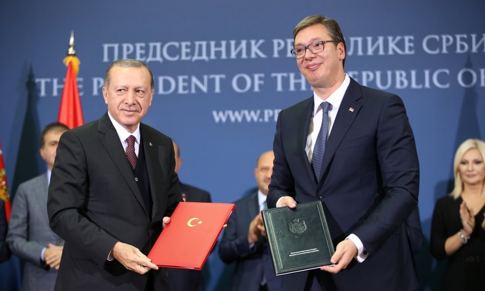 Vučić s Erdoganom u Beogradu
