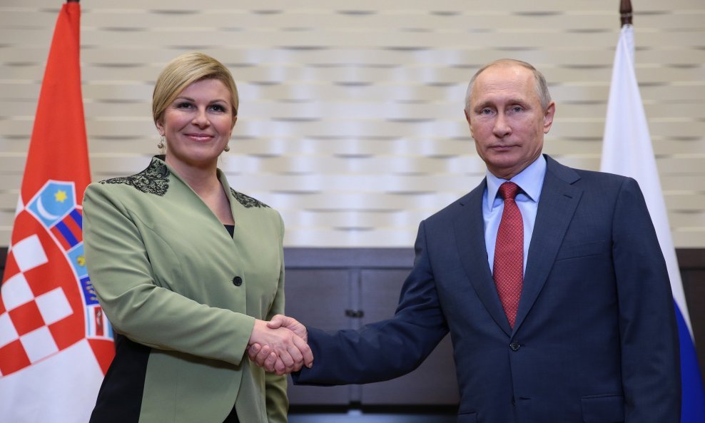 Kolinda Grabar Kitarović i Vladimir Putin