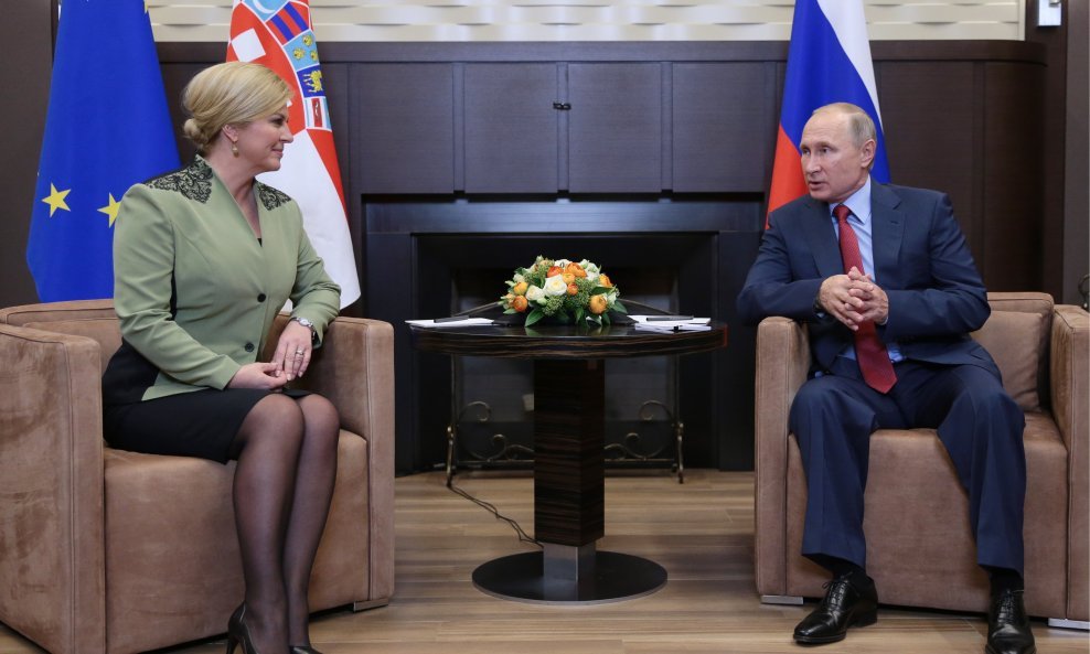 Kolinda Grabar Kitarović i Vladimir Putin