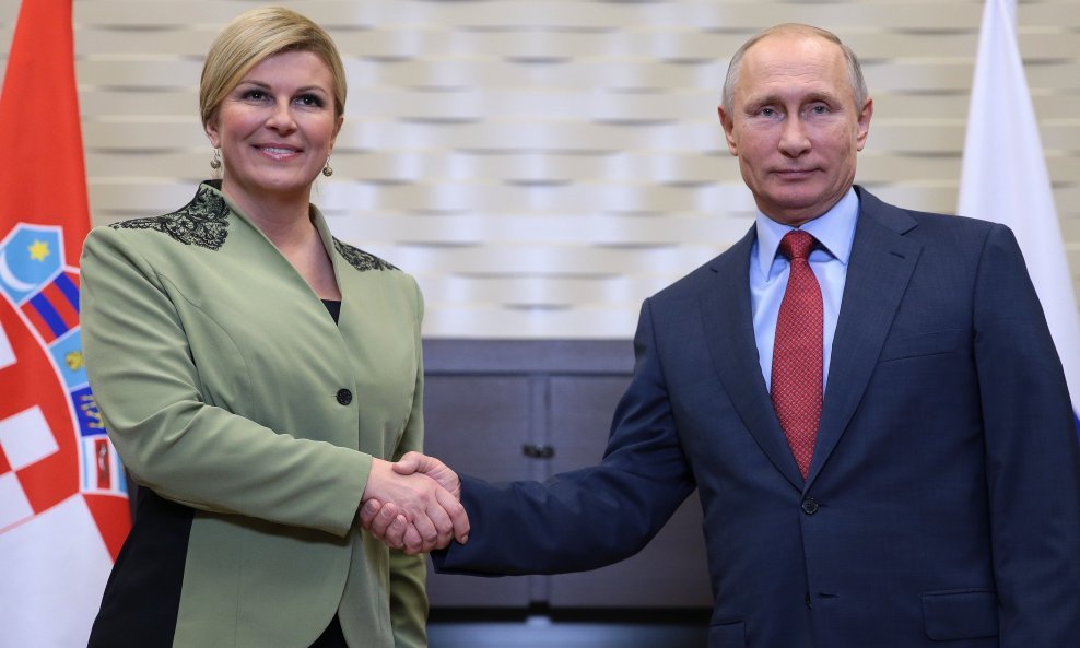 Kolinda Grabar Kitarović i Vladimir Putin