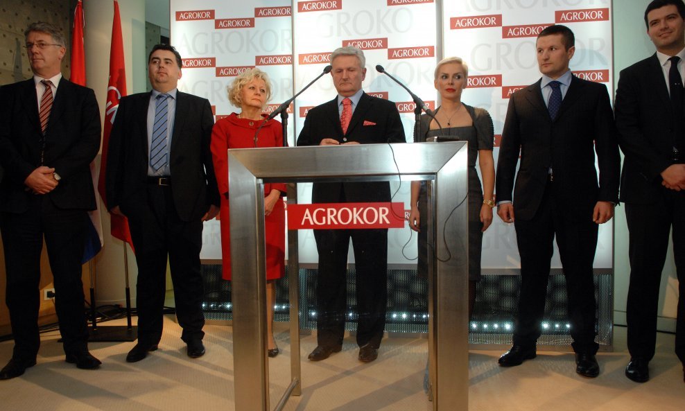 Damir Kuštrak, Tomislav Lučić, Ljerka Puljić, Ivica Todorić, bivši predjednik Agrokor koncerna, Piruška Canjuga, Ante Todorić i Ivan Crnjac