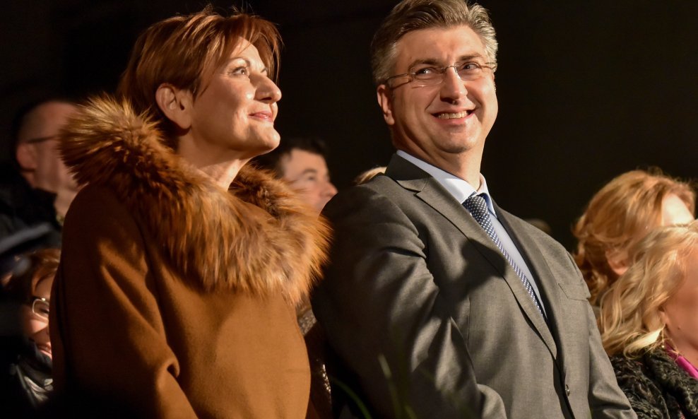 Andrej Plenković i Martina Dalić