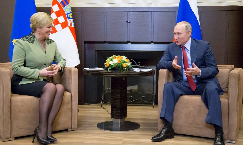 Kolinda Grabar Kitarović i Vladimir Putin