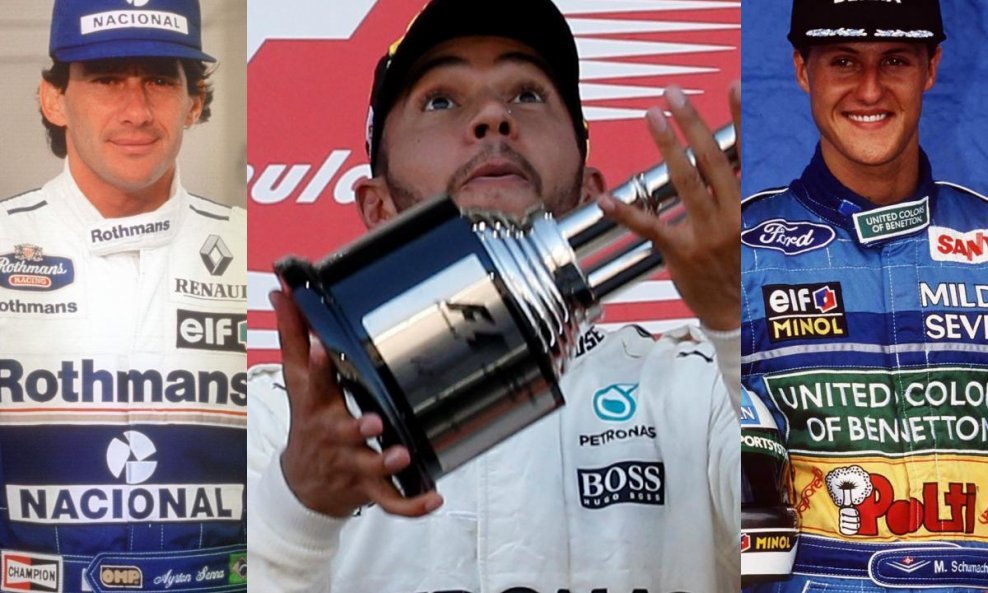 Senna, Hamilton i Schumacher