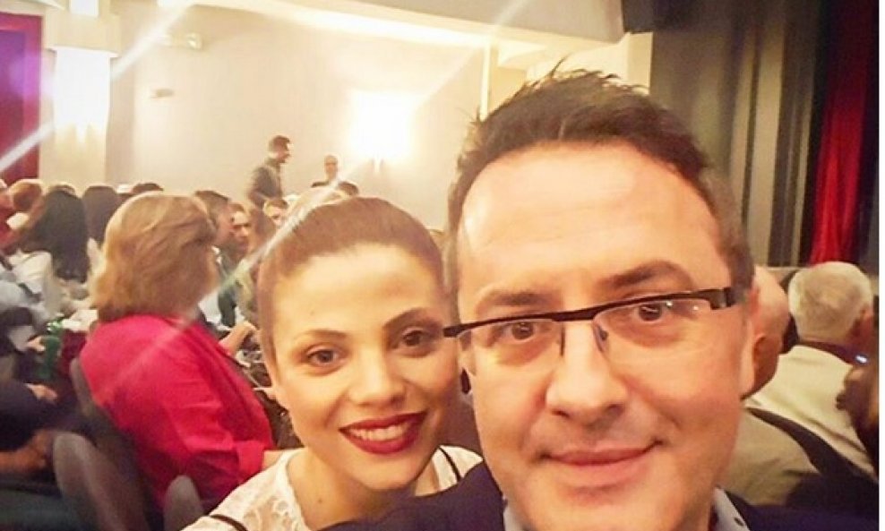 Lejla i Tarik Filipović na premijeri predstave 'Voz' u Kerempuhu 