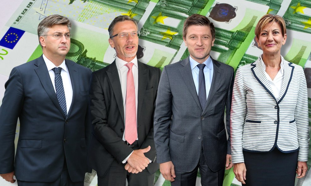 Andrej Plenković, Boris Vujčić, Zdravko Marić i Martina Dalić su za euro. A vi?