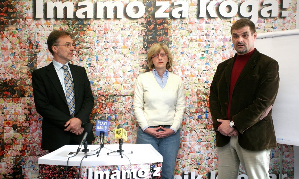 Velimir Srića, Saša Poljanec Borčić i Dražen Lalić