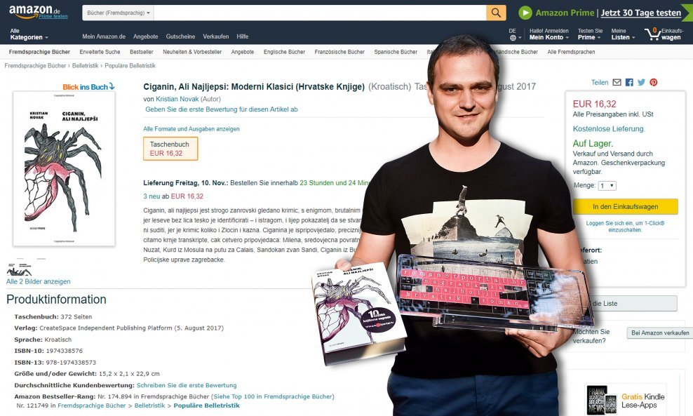 Za roman 'Ciganin, ali najljepši' Kristian Novak dobio je tportalovu književnu nagradu za najbolji hrvatski roman
