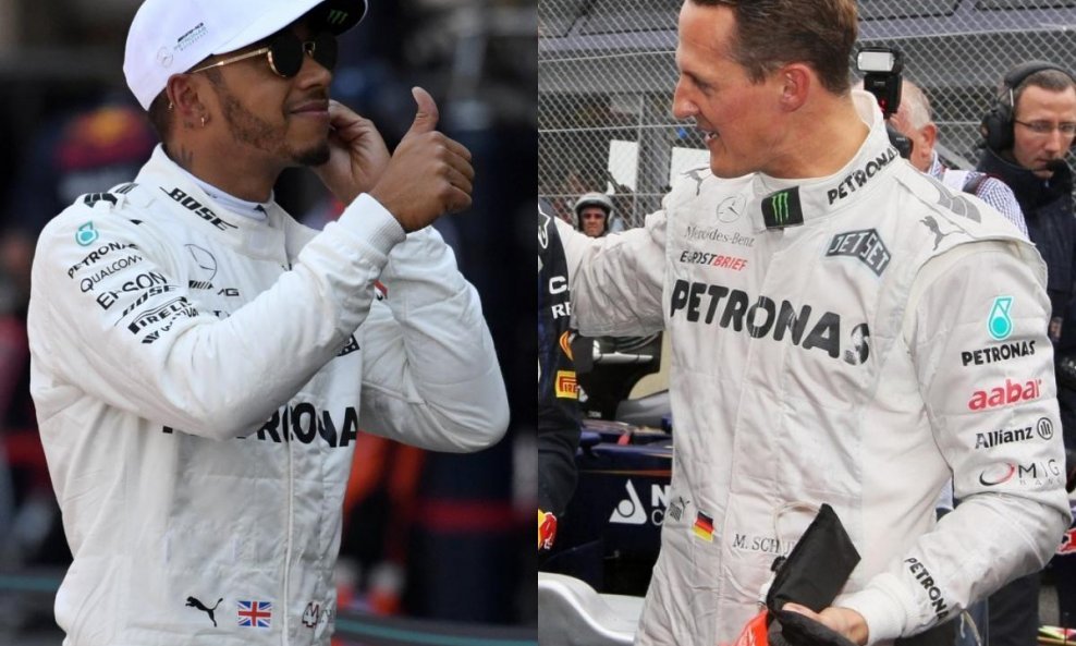 Hamilton i Schumacher