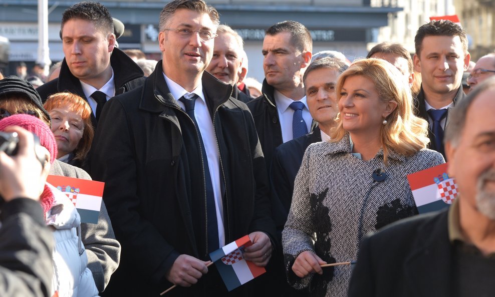 Predsjednica Kolinda Grabar Kitarović i premijer Andrej Plenković