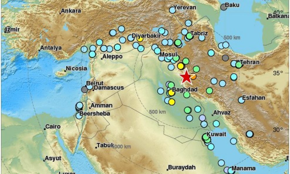 Snažan potres pogodio je Irak