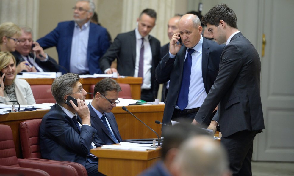 Andrej Plenković, Gordan Jandroković, Branko Bačić i Karlo Ressler