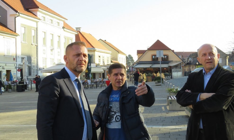 Samoborski gradonačelnik Krešo Beljak sa suradnicima
