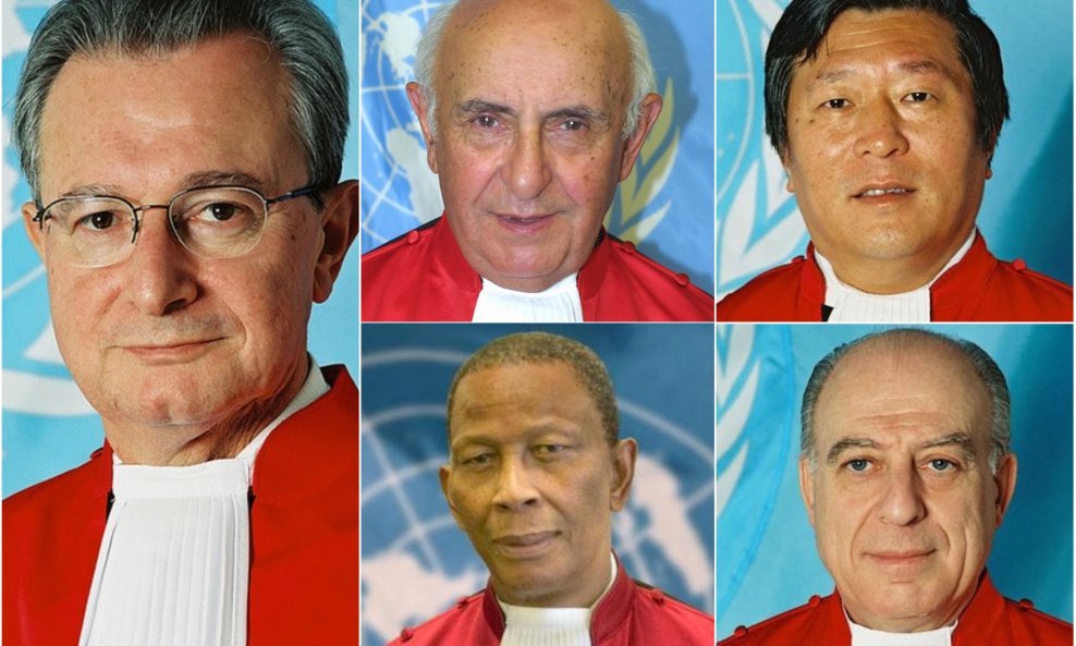 Carmel Agius, Theodor Meron, Liu Daqun, Bakone Justice Moloto i Fausto Pocar