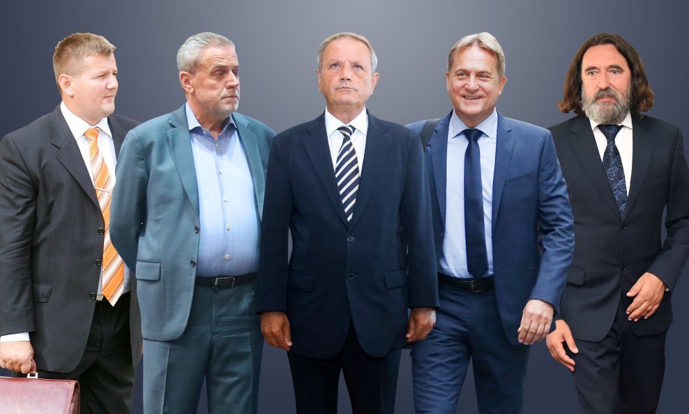 Ivica Kirin, Milan Bandić, Željko Sabo, Božidar Kalmeta i Ivan Čehok