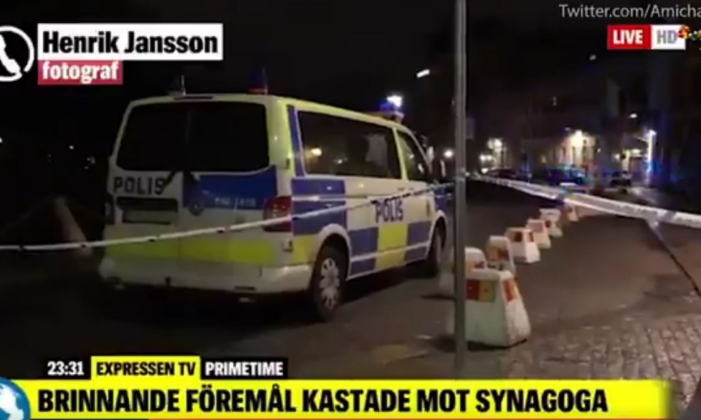 U Švedskoj je napadnuta sinagoga
