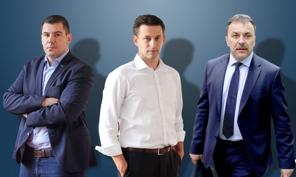 Nikola Grmoja, Božo Petrov, Vlaho Orepić