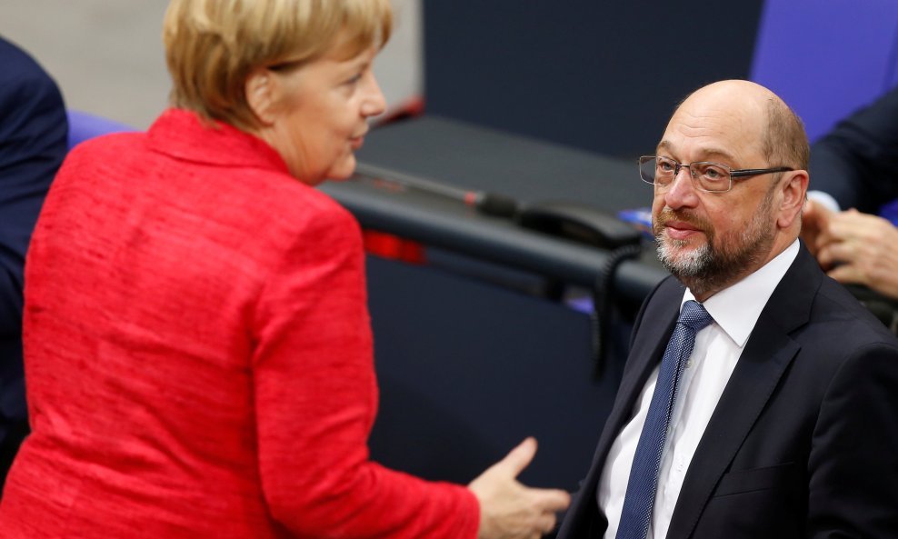 Angela Merkel i Martin Schulz