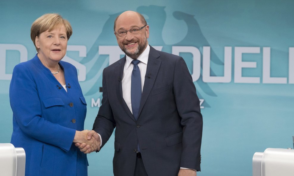 Angela Merkel i Martin Schulz