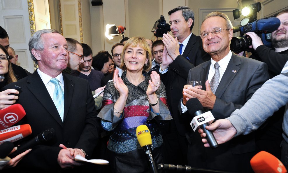 Bo Eric Weber, Vesna Pusić i Paul Vandoren