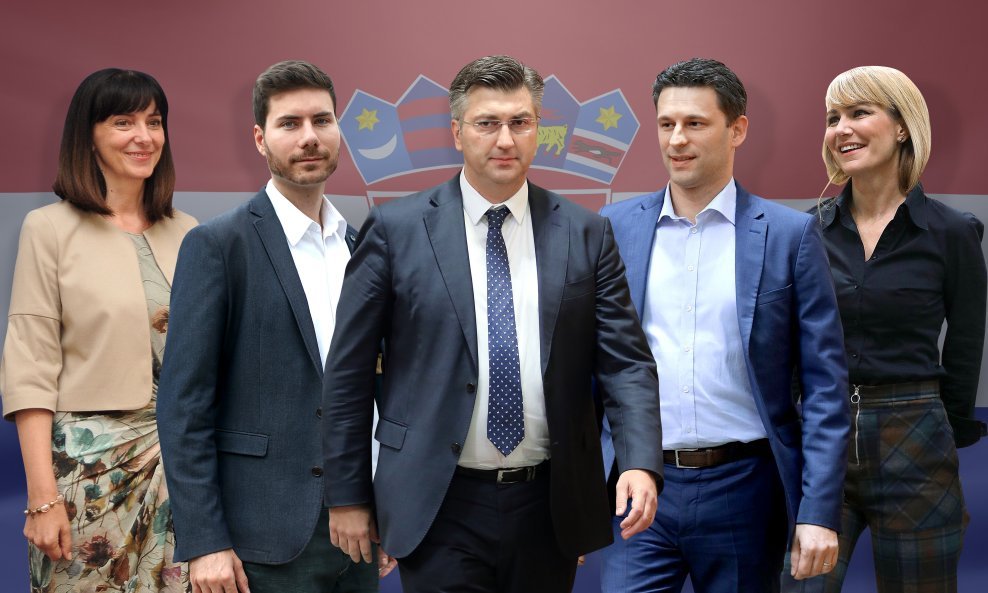 Blaženka Divjak, Ivan Pernar, Andrej Plenković, Božo Petrov i Bruna Esih